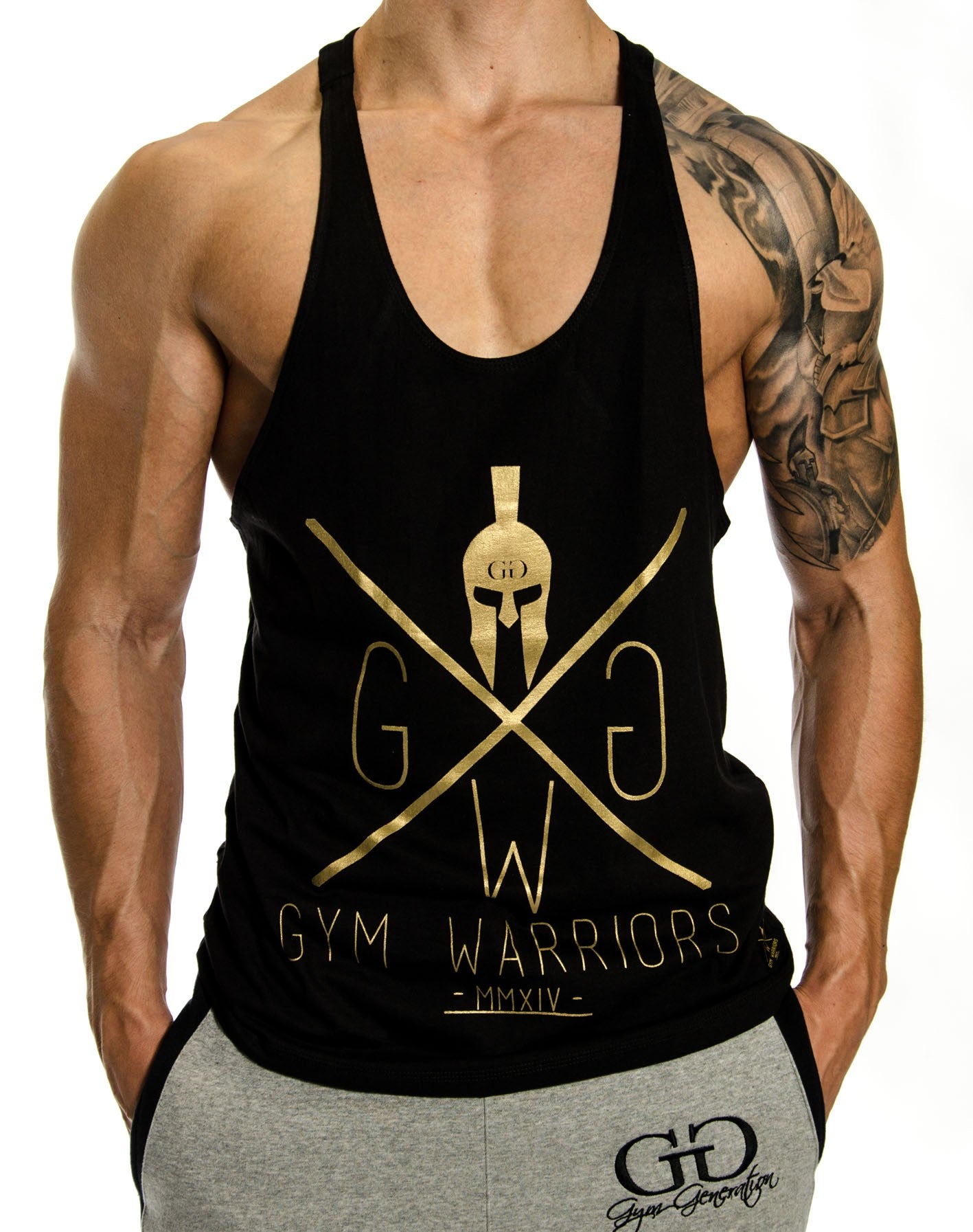 Camiseta mangas con tirantes para hombre para y culturismo | Generación gimnasios – Gym Generation®